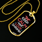 Camper Necklace Keep Calm Love Necklace Stainless Steel or 18k Gold Dog Tag 24" Chain-Express Your Love Gifts