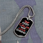 Camper Necklace Keep Calm Love Necklace Stainless Steel or 18k Gold Dog Tag 24" Chain-Express Your Love Gifts