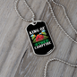Camper Necklace King of The Campfire Necklace Stainless Steel or 18k Gold Dog Tag 24" Chain-Express Your Love Gifts