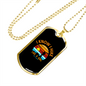 Camper Necklace Know I Hike Necklace Stainless Steel or 18k Gold Dog Tag 24" Chain-Express Your Love Gifts