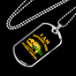 Camper Necklace Lack of Vitamin Camping Necklace Stainless Steel or 18k Gold Dog Tag 24" Chain-Express Your Love Gifts