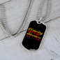 Camper Necklace Let's Be Adventures Necklace Stainless Steel or 18k Gold Dog Tag 24" Chain-Express Your Love Gifts