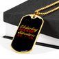 Camper Necklace Let's Be Adventures Necklace Stainless Steel or 18k Gold Dog Tag 24" Chain-Express Your Love Gifts