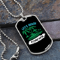 Camper Necklace Let's Beach Forever Necklace Stainless Steel or 18k Gold Dog Tag 24" Chain-Express Your Love Gifts