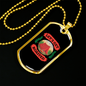 Camper Necklace Let's Get Roasted Necklace Stainless Steel or 18k Gold Dog Tag 24" Chain-Express Your Love Gifts