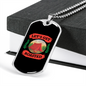 Camper Necklace Let's Get Roasted Necklace Stainless Steel or 18k Gold Dog Tag 24" Chain-Express Your Love Gifts