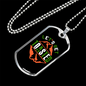 Camper Necklace Let's Get Toasted Mountain Necklace Stainless Steel or 18k Gold Dog Tag 24" Chain-Express Your Love Gifts