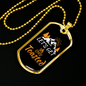 Camper Necklace Let's Get Toasted Necklace Stainless Steel or 18k Gold Dog Tag 24" Chain-Express Your Love Gifts