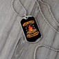 Camper Necklace Let's Go Camping Campfire Necklace Stainless Steel or 18k Gold Dog Tag 24" Chain-Express Your Love Gifts