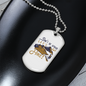 Camper Necklace Let's Go Hike Necklace Stainless Steel or 18k Gold Dog Tag 24" Chain-Express Your Love Gifts