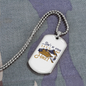 Camper Necklace Let's Go Hike Necklace Stainless Steel or 18k Gold Dog Tag 24" Chain-Express Your Love Gifts