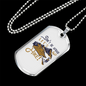 Camper Necklace Let's Go Hike Necklace Stainless Steel or 18k Gold Dog Tag 24" Chain-Express Your Love Gifts
