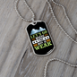 Camper Necklace Let's Go to Weak WiFi Necklace Stainless Steel or 18k Gold Dog Tag 24" Chain-Express Your Love Gifts