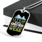 Camper Necklace Let's Go to Weak WiFi Necklace Stainless Steel or 18k Gold Dog Tag 24" Chain-Express Your Love Gifts