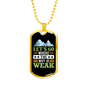 Camper Necklace Let's Go to Weak WiFi Necklace Stainless Steel or 18k Gold Dog Tag 24" Chain-Express Your Love Gifts