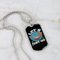 Camper Necklace Let's Just Go Necklace Stainless Steel or 18k Gold Dog Tag 24" Chain-Express Your Love Gifts