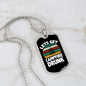 Camper Necklace Lets Get Campfire Drunk Necklace Stainless Steel or 18k Gold Dog Tag 24" Chain-Express Your Love Gifts