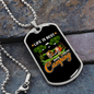 Camper Necklace Life Is Best Camping Necklace Stainless Steel or 18k Gold Dog Tag 24" Chain-Express Your Love Gifts
