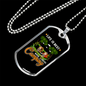Camper Necklace Life Is Best Camping Necklace Stainless Steel or 18k Gold Dog Tag 24" Chain-Express Your Love Gifts