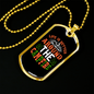 Camper Necklace Life is Better Around the Campfire Necklace Stainless Steel or 18k Gold Dog Tag 24" Chain-Express Your Love Gifts