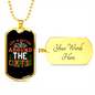 Camper Necklace Life is Better Around the Campfire Necklace Stainless Steel or 18k Gold Dog Tag 24" Chain-Express Your Love Gifts