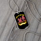 Camper Necklace Life is Better Around The Campfire Pink Necklace Stainless Steel or 18k Gold Dog Tag 24" Chain-Express Your Love Gifts