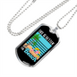 Camper Necklace Life Is Better Beach Necklace Stainless Steel or 18k Gold Dog Tag 24" Chain-Express Your Love Gifts