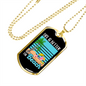 Camper Necklace Life Is Better Beach Necklace Stainless Steel or 18k Gold Dog Tag 24" Chain-Express Your Love Gifts