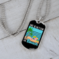 Camper Necklace Life Is Better Beach Necklace Stainless Steel or 18k Gold Dog Tag 24" Chain-Express Your Love Gifts