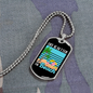 Camper Necklace Life Is Better Beach Necklace Stainless Steel or 18k Gold Dog Tag 24" Chain-Express Your Love Gifts