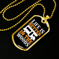 Camper Necklace Life is Better in The Woods Necklace Stainless Steel or 18k Gold Dog Tag 24" Chain-Express Your Love Gifts