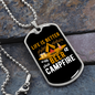 Camper Necklace Life is Better Necklace Stainless Steel or 18k Gold Dog Tag 24" Chain-Express Your Love Gifts