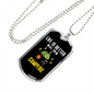Camper Necklace Life Is Better White Necklace Stainless Steel or 18k Gold Dog Tag 24" Chain-Express Your Love Gifts