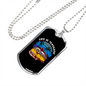 Camper Necklace Life Is Fantastic Necklace Stainless Steel or 18k Gold Dog Tag 24" Chain-Express Your Love Gifts