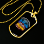 Camper Necklace Life Is Fantastic Necklace Stainless Steel or 18k Gold Dog Tag 24" Chain-Express Your Love Gifts