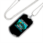 Camper Necklace Life Rocks Home Rolls Necklace Stainless Steel or 18k Gold Dog Tag 24" Chain-Express Your Love Gifts