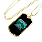 Camper Necklace Life Rocks Home Rolls Necklace Stainless Steel or 18k Gold Dog Tag 24" Chain-Express Your Love Gifts