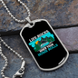 Camper Necklace Life Rocks Home Rolls Necklace Stainless Steel or 18k Gold Dog Tag 24" Chain-Express Your Love Gifts
