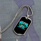 Camper Necklace Life Rocks Home Rolls Necklace Stainless Steel or 18k Gold Dog Tag 24" Chain-Express Your Love Gifts