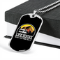 Camper Necklace Life Rocks Necklace Stainless Steel or 18k Gold Dog Tag 24" Chain-Express Your Love Gifts