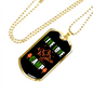 Camper Necklace Live Love Camp Mountain Necklace Stainless Steel or 18k Gold Dog Tag 24" Chain-Express Your Love Gifts