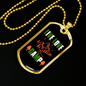 Camper Necklace Live Love Camp Mountain Necklace Stainless Steel or 18k Gold Dog Tag 24" Chain-Express Your Love Gifts