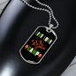 Camper Necklace Live Love Camp Mountain Necklace Stainless Steel or 18k Gold Dog Tag 24" Chain-Express Your Love Gifts