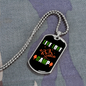 Camper Necklace Live Love Camp Mountain Necklace Stainless Steel or 18k Gold Dog Tag 24" Chain-Express Your Love Gifts