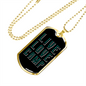 Camper Necklace Live Love Camp Plain Necklace Stainless Steel or 18k Gold Dog Tag 24" Chain-Express Your Love Gifts