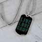 Camper Necklace Live Love Camp Plain Necklace Stainless Steel or 18k Gold Dog Tag 24" Chain-Express Your Love Gifts
