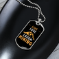 Camper Necklace Live Love Laugh Hiking Necklace Stainless Steel or 18k Gold Dog Tag 24" Chain-Express Your Love Gifts