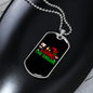 Camper Necklace Living The Dream Necklace Stainless Steel or 18k Gold Dog Tag 24" Chain-Express Your Love Gifts