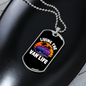 Camper Necklace Living The Van Life Necklace Stainless Steel or 18k Gold Dog Tag 24" Chain-Express Your Love Gifts