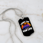 Camper Necklace Living The Van Life Necklace Stainless Steel or 18k Gold Dog Tag 24" Chain-Express Your Love Gifts